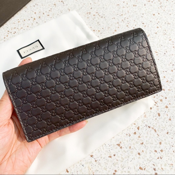 NWT Authentic Gucci Leather Slim Carr Wallet​ - Picture 1 of 4